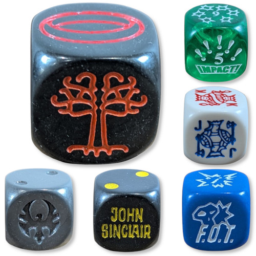Würfel set mit logos oder - würfel,