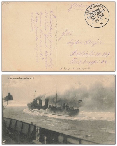 Hochsee torpedoboot 1915 - ak, hochsee-torpedoboot