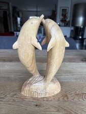Delfin skulptur holz - delfin,