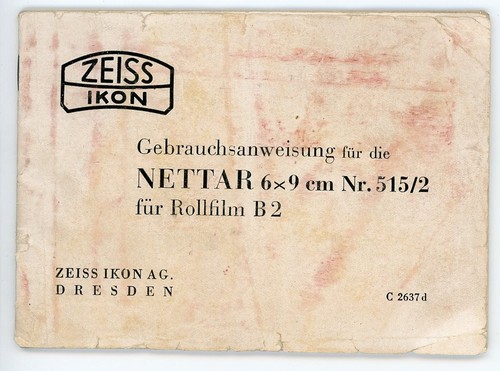 Zeiss ikon bedienungsanleitung - zeiss,