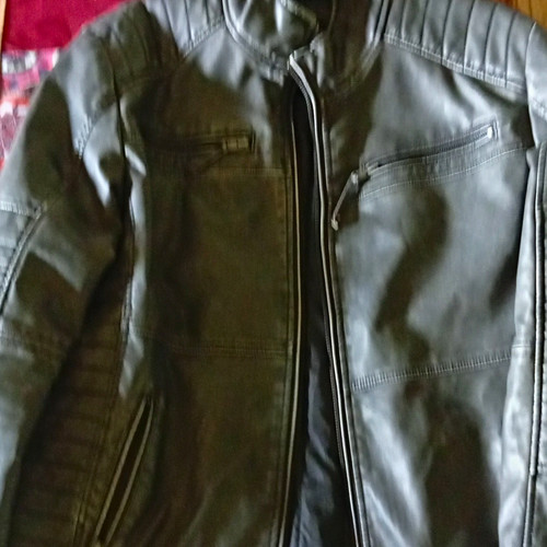 Herren lederjacke schwarz - herren,