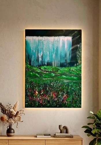 Acrylbild abstrakt unikat - acrylbild,