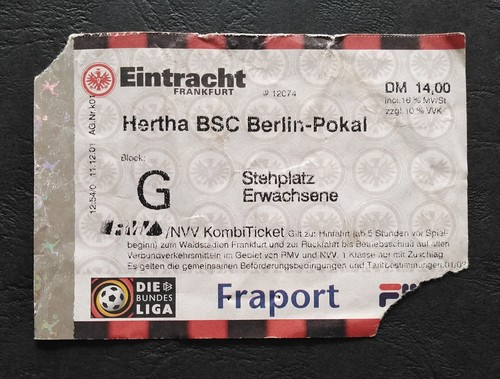 Ticket dfb pokal - ticket, 2001/02