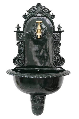 Brunnen 72cm wandbrunnen grün - brunnen,