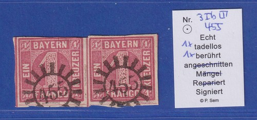Bayern kreuzer rot nr - rot, mi.-nr.