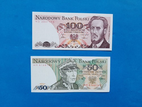 100 zlotych polen - 50+100, /