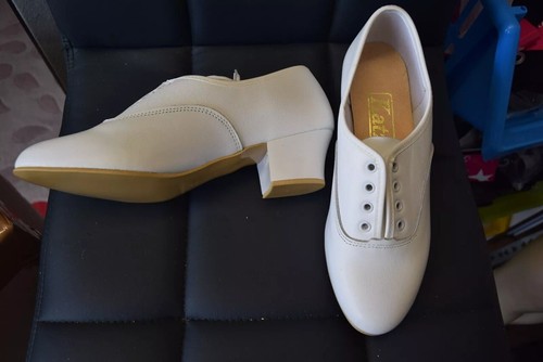 Weiße leder cuban heel - weiße,