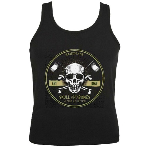 Tank top skulland bones skull - tank,