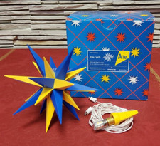 Herrnhuter stern blau gelb - -,