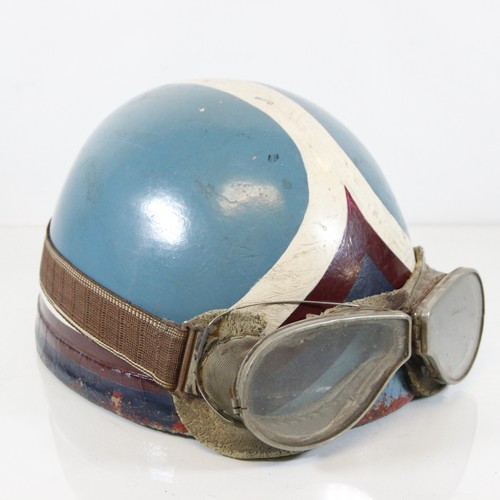 Vintage motorradhelm in - vintage, gr
