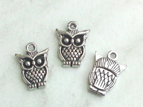 Anhänger eule 16x12mm - *eule,