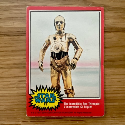 Topps star wars opc - star, 1977