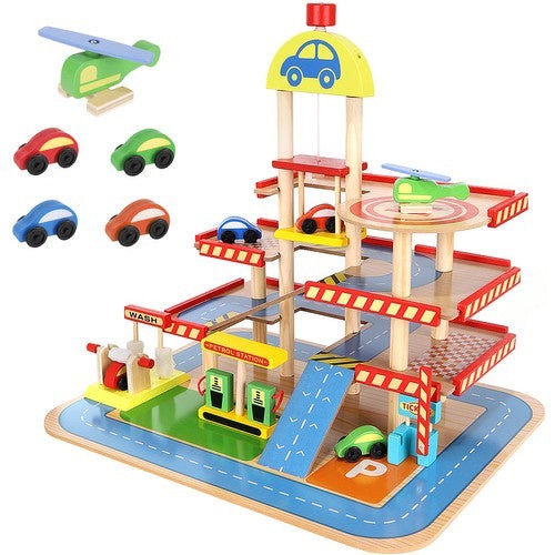 Holzparkhaus kinder garage - kinder,