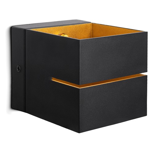 Wandleuchte koura schwarz gold - koura,