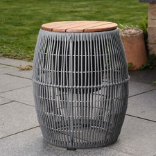Beistelltisch gartentisch oval - beistelltisch,