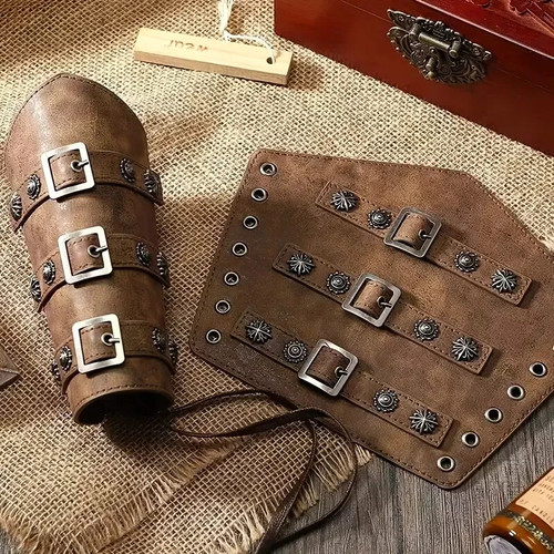 Leder armschienen mittelalter - leder,