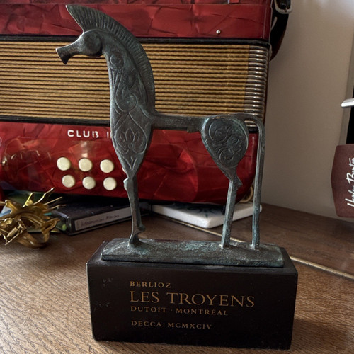 Trojanisches pferd skulptur - trojanisches,