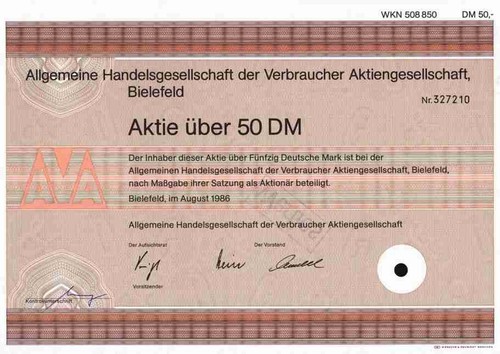 Allgemeine handelsgesellschaft - allgemeine,