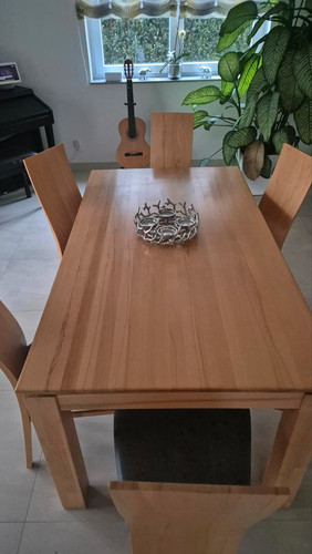 Ausziehbarer massivholztisch - ausziehbarer,