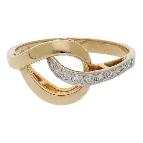 Brillantring 750 gelbgold - k,