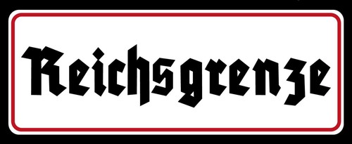Blechschild 27x10cm