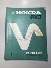 1972 Honda CB250K4 CB350K4 CL350K4 Parts List Ersatzteilliste Ersatzteilkatalog