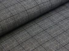 MANTELSTOFF Wolle Glencheck