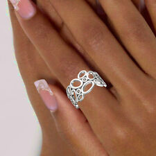 Ring 925 echt Silber Sterling ohne Stein breit Muster Damen Gr. 50-62 neu