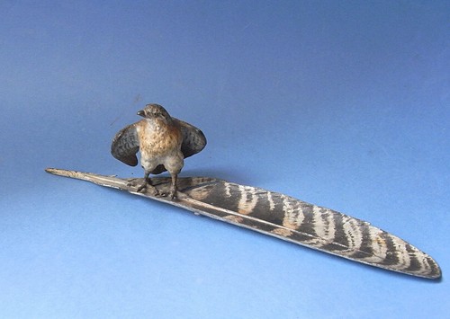 Wiener bronze feder mit adler - feder,