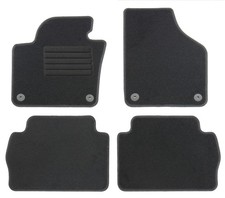 Fußmatten Set für VW Sharan II 2010-2022 Autoteppiche mit 100% Passform Schwarz