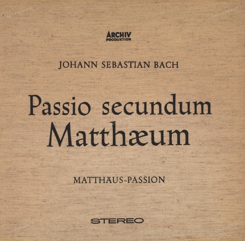 Bach karl richter passio - karl,