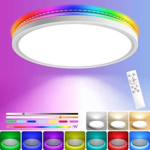 Dimmbar rgb led deckenleuchte - dimmbar,