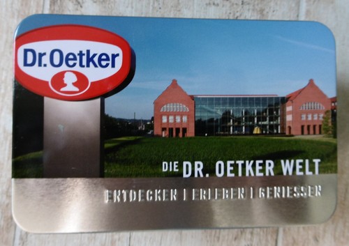 Blechdose oetker welt neu - blechdose,