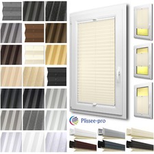 Plissee nach maß Faltrollo Faltstore Jalousie Rollo Montage in der Glasleiste