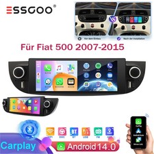 Android 15 32GB Autoradio Für Fiat 500 2007-2015 Carplay GPS NAVI BT FM RDS WIFI