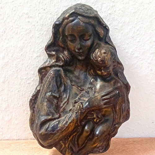 Mutter mit kind figur - figur, metall