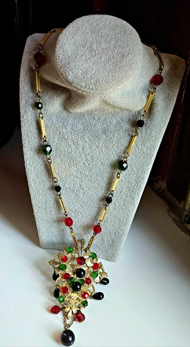 Vintage modeschmuck halskette - vintage,
