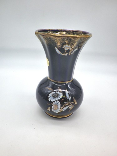 Vase kobaltblau bauchig - kobaltblau,