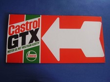 Castrol GTX Motor Oil mit Wolfram Additiv Tankstelle Werkstatt Pappschild 48x24