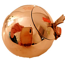 Aschenbecher, silberfarben mit Deckel, Metall, Vintage