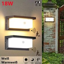 LED Außenleuchte Mit Bewegungsmelder Wandleuchte Sensor Wandlampe 18W