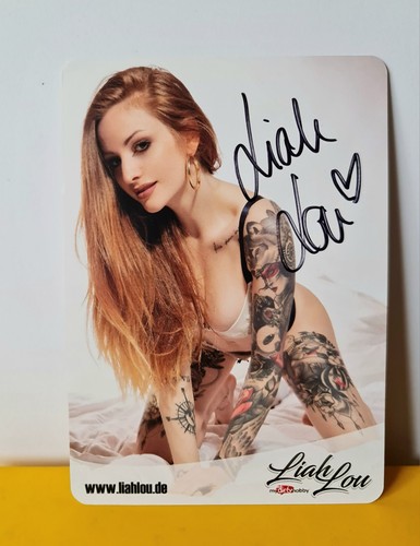 Liah lou autogrammkarte - liah,