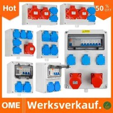 Baustromverteiler Leistungsschalter, Verteilerkasten Aufputz, Gehäuse Steckdose*