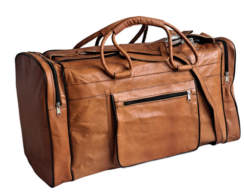 Echt leder duffle - leder, 53cm