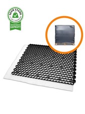 Aktion 1 Palette Eurogravel Kiesgitter PLUS mit Unkrautvlies Schwarz 42,55m2