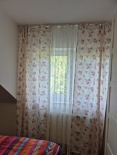  2 Stück Schlafzimmer Vorhang Set - 2,40 M.   1 Stück Tüll Ikea als Geschenk 