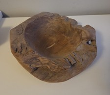 Teakholz Schale Ø 30 cm Einzigartiges Naturprodukt aus Wurzelholz