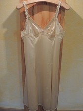 vintage, Unterkleid, Unterrock, Negligé, Olga, Nylon, champagner,