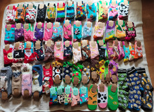 bunte Socken mit lustigen