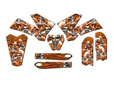 2006-2012 SX 85 Jester Orange Senge Grafiken Set Kompatibel Mit KTM